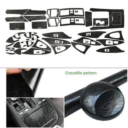 Toyota Camry Aurion XV40 2007-2011 Center Console Trim Decals - Carbon Fiber Interior Molding Sticker Set