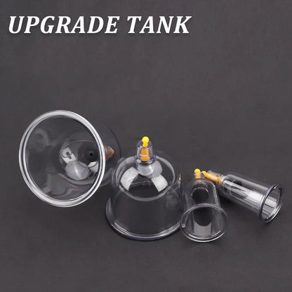 32 Pieces Professional Vacuum Acupuncture Cupping Massager Therapy Cans | Anti-Cellulite Suction Cups for Body Care
