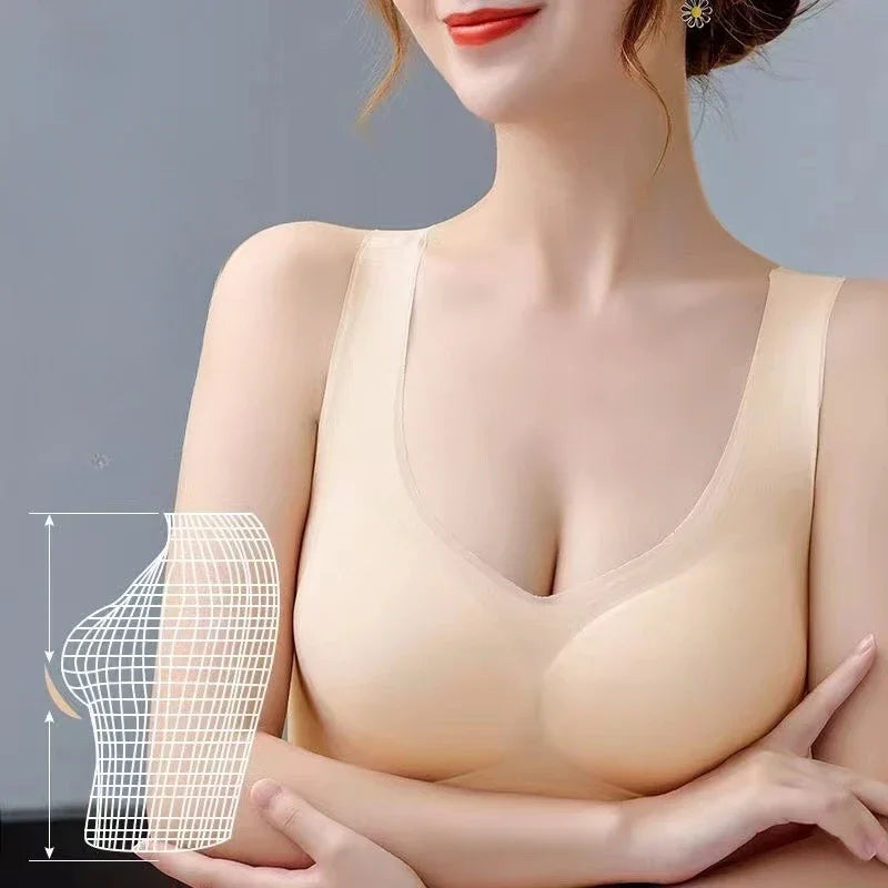 Women's Seamless Wireless Bra - Ultra Thin Breathable Bralette for Sleep and Everyday Wear