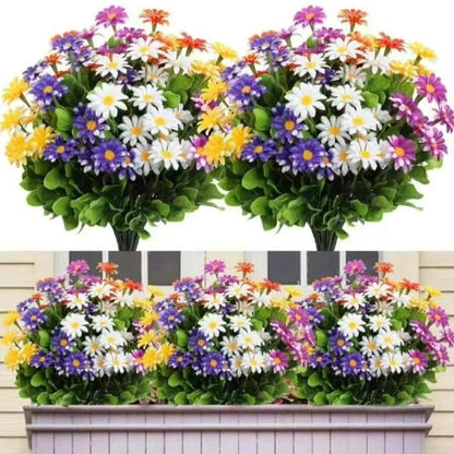 1/5pcs Artificial Silk Daisy Flowers – Wedding Wreath, Home & Table Decor, Fake Plants for Festival, Yard & DIY Crafts