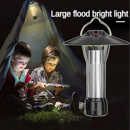 2200mAh Camping Lantern with Magnetic Base – LED Emergency Flashlight with 5 Lighting Modes, Blackdog Goal Zero Style