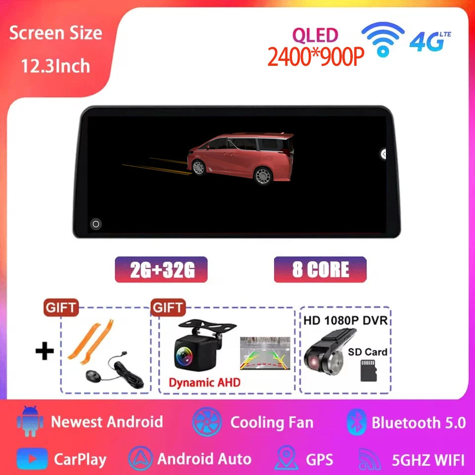 Android 15 Car Radio for Honda Civic FE/FL 2021-2023 - 12.3 Inch Multimedia Touch Screen GPS Navigation Player