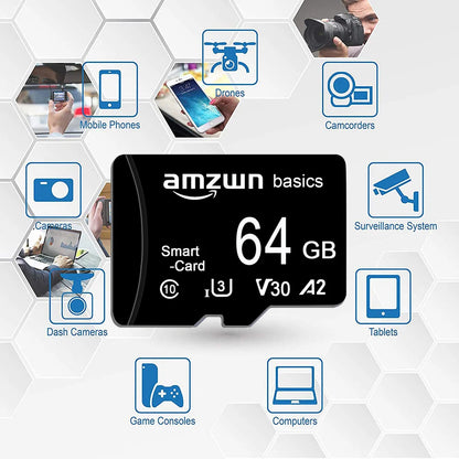 High-Speed Micro SD Memory Card — 2GB/4GB/8GB/16GB/32GB/64GB/128GB/256GB TF Card for Phone, Camera & Monitoring
