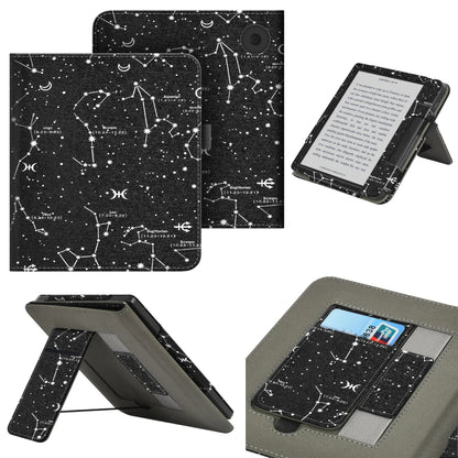 KOBO Libra 7" Leather Case – Hand Strap, Stand & Card Slot Cover for Libra Colour, Libra 2, Libra H2O (N428/N418/N873)