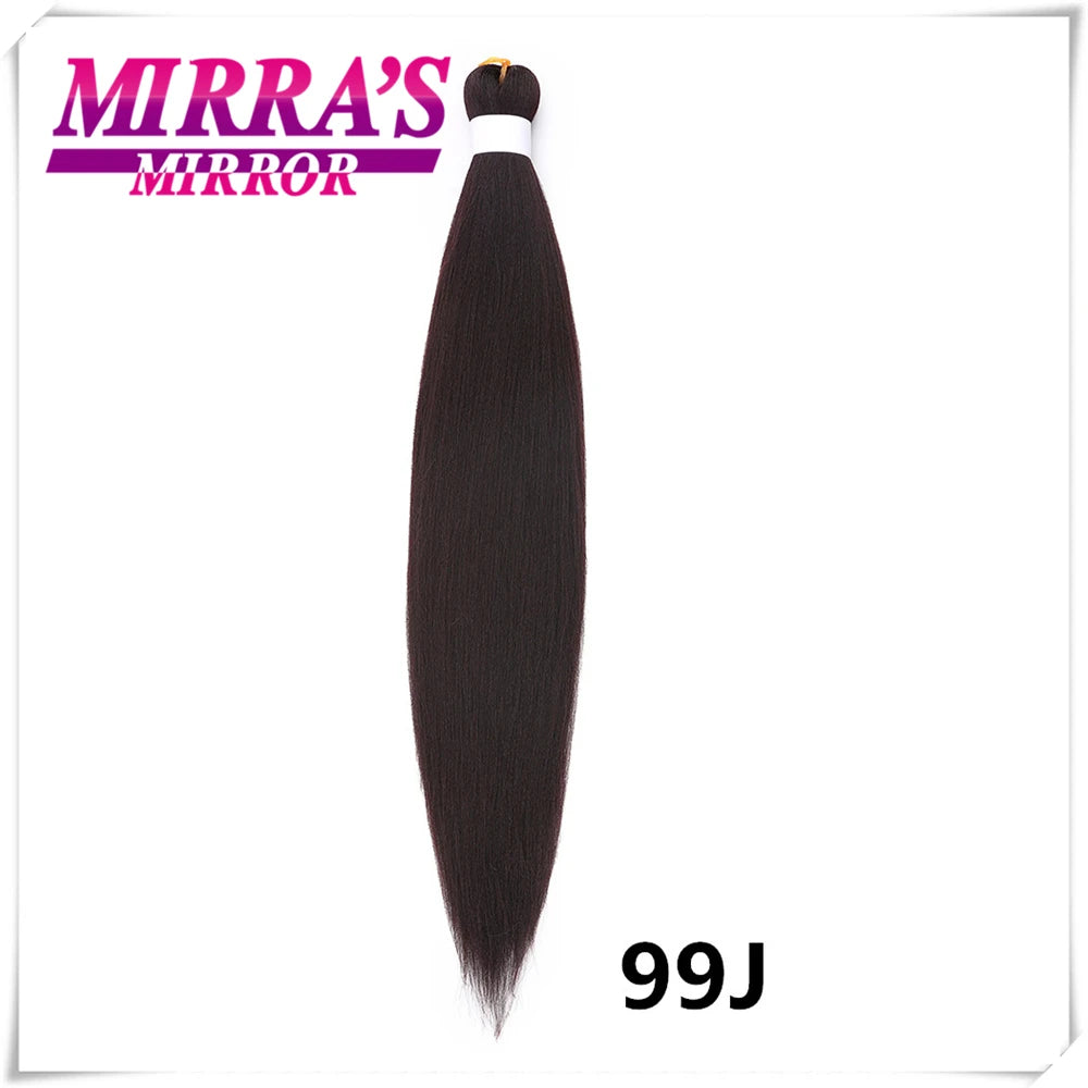 Purple Pre-Stretched Yaki Hair Extensions – Soft Synthetic Jumbo Braids for DIY Ponytail in Pink, Grey, Orange, Red & Blue