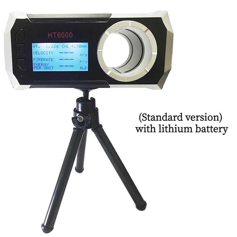 LCD Screen Bullet Firing Speed Chronograph HT6000 – Shooting Velometer for Air Gun, Paintball Gun, and Smart Speed Tester with APP