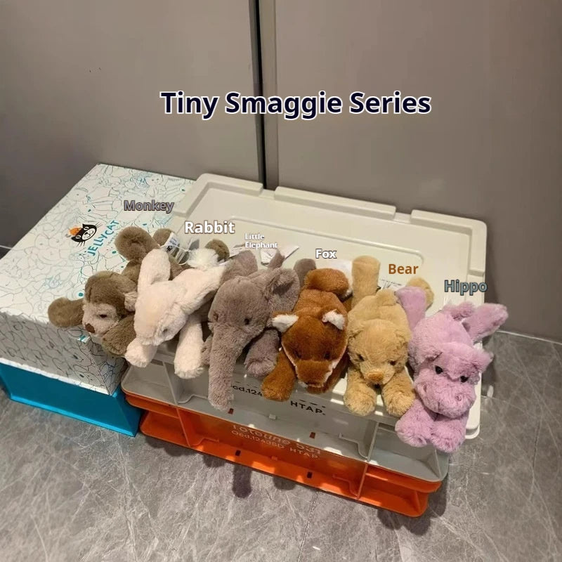 13cm Plush Mini Doll Set — Smaug Series Cat, Elephant, Rabbit, Monkey, Bear, Fox, Hippo & Dog Toys, Cute Birthday Gifts