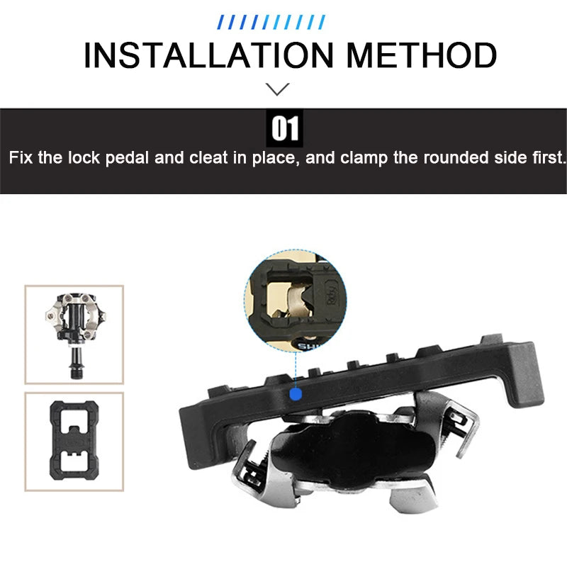 MTB Pedal Converter - Clipless to Flat Pedal Adapter for Shimano M520 M540 M8000 M9000