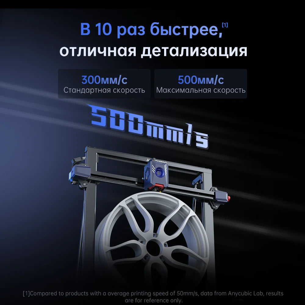 ANYCUBIC Kobra 2 Max Large 3D Printer – 500×420×420mm Build Size, 500mm/s Speed, Smart App Control