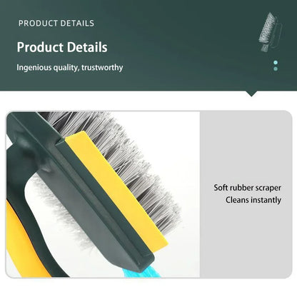 4-in-1 Cleaning Squeegee Brush - Multi-Purpose Gap, Groove, Glass, Kitchen, Bathroom & Tire Cleaning Tool