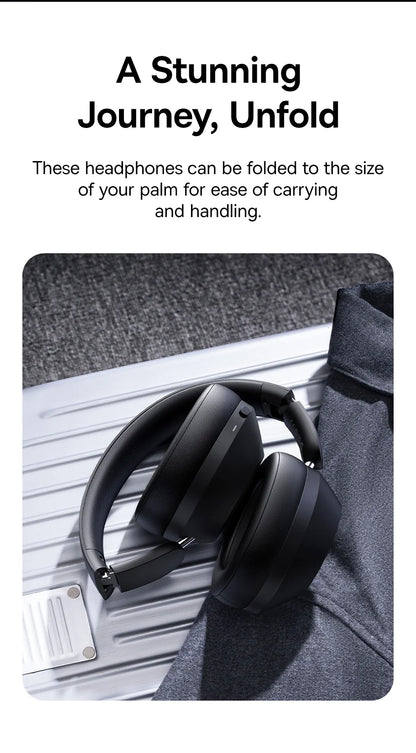 Baseus Bass 30 Max Wireless Headset - Bluetooth 5.3, Over-Ear Headphones, Bass-Enhancing 40mm Diaphragm, Ultra Low Latency, 50H Playtime