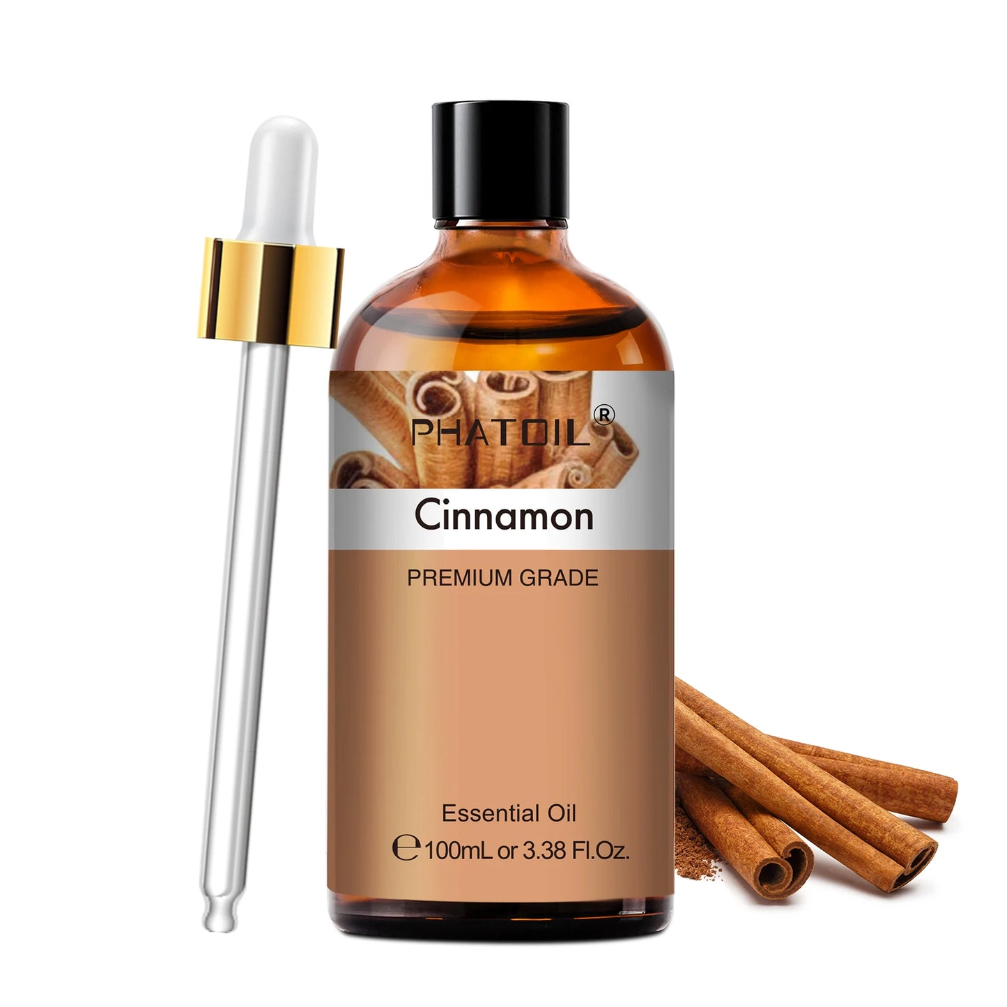 PHATOIL 100ml Aromatherapy Essential Oil Set – Lavender, Rose, Vanilla, Eucalyptus, Sandalwood & Pine Needles for Diffusers & Candle Making