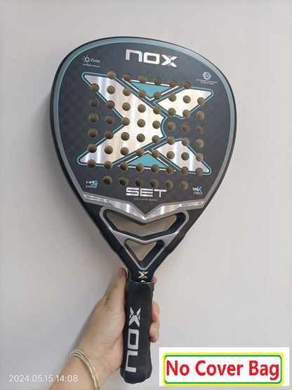 NOX Padel Tennis Racket - Carbon Fiber Diamond-Shaped EVA Sports Racquet
