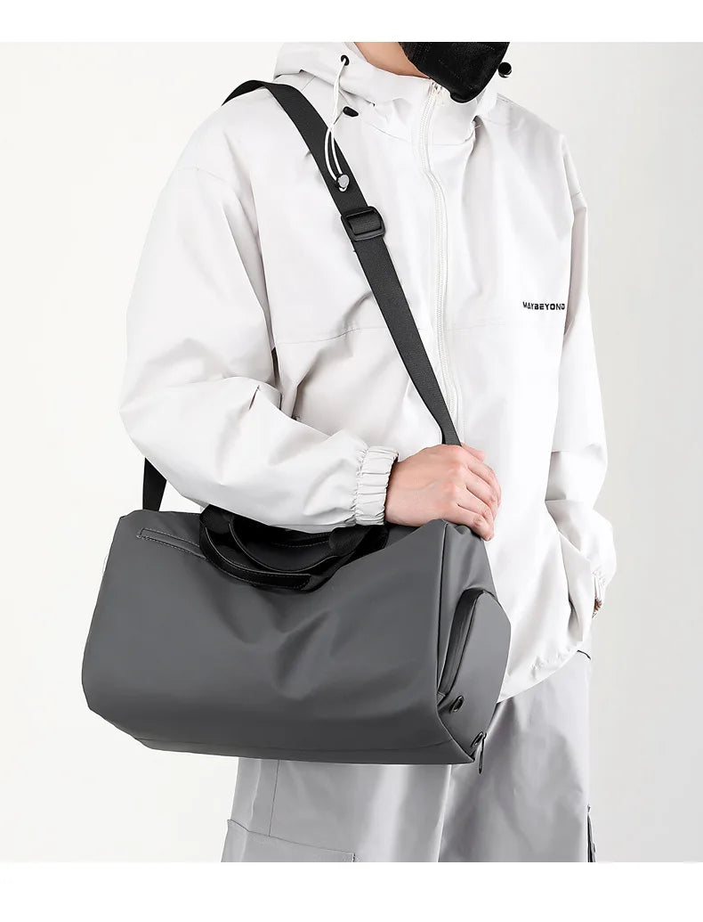Zipper Large Capacity Oxford Travel Bag – Waterproof Fitness & Sports Luggage with Thickened Fabric