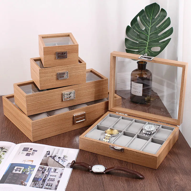 WellZone 2024 Bamboo Watch Box — Eco-Friendly Chinese Style Fashionable Watch Storage Case