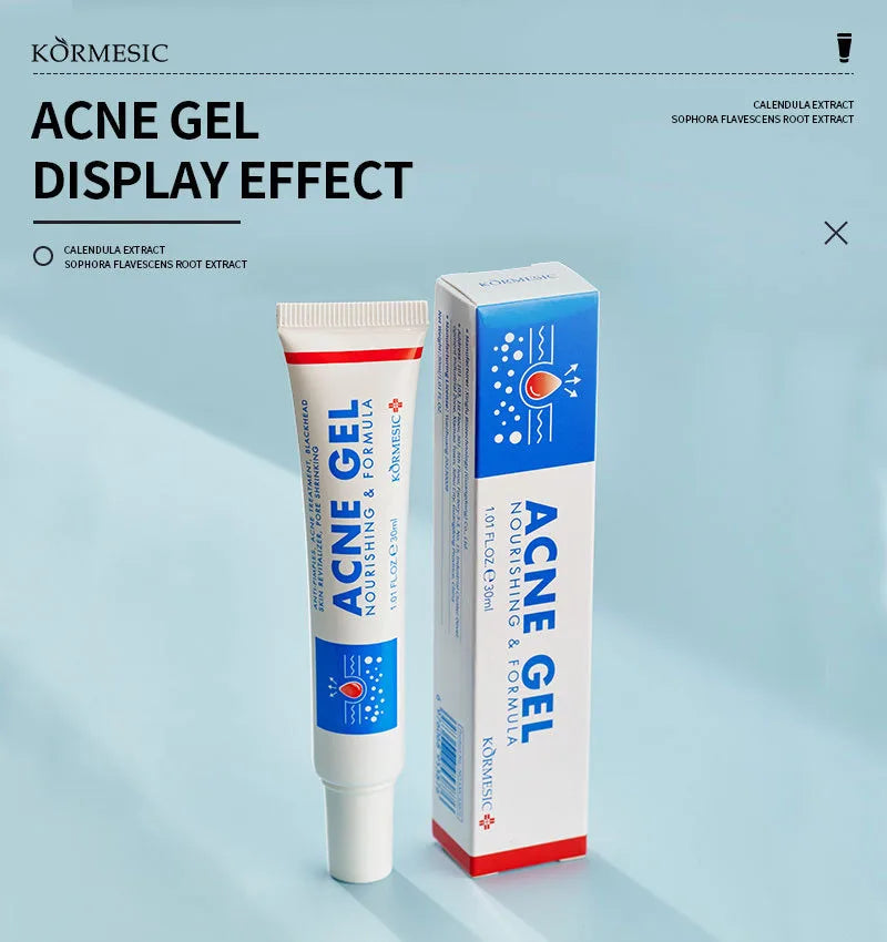 Effective Acne Removal Cream – Anti-Acne Gel for Redness, Pimples, Deep Pore Cleaning & Oil Control Skin Care
