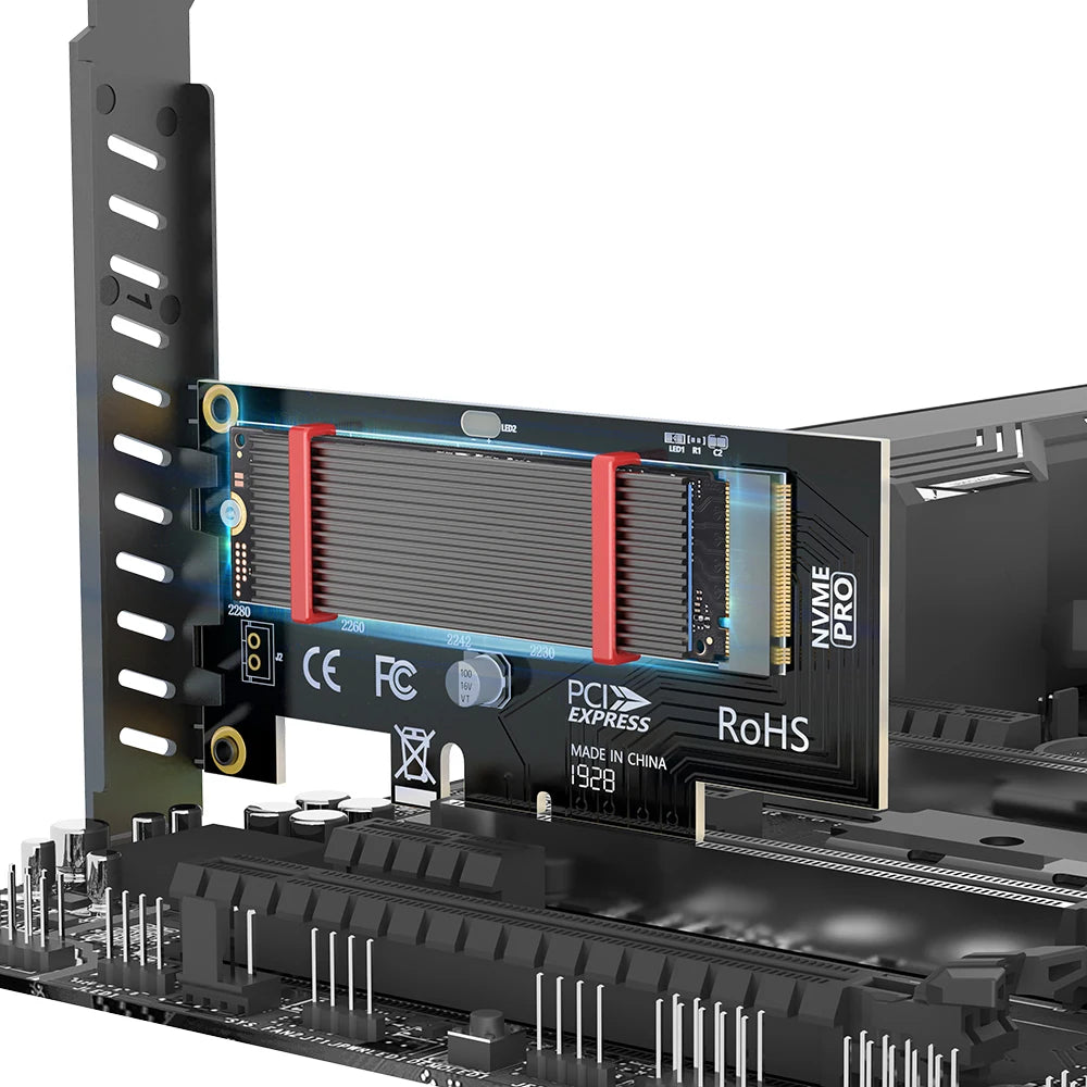 JEYI M.2 SSD Heatsink - Aluminum PS5 Radiator with Silicone Thermal Pad for NVMe NGFF M.2 2280 PCIe SSD