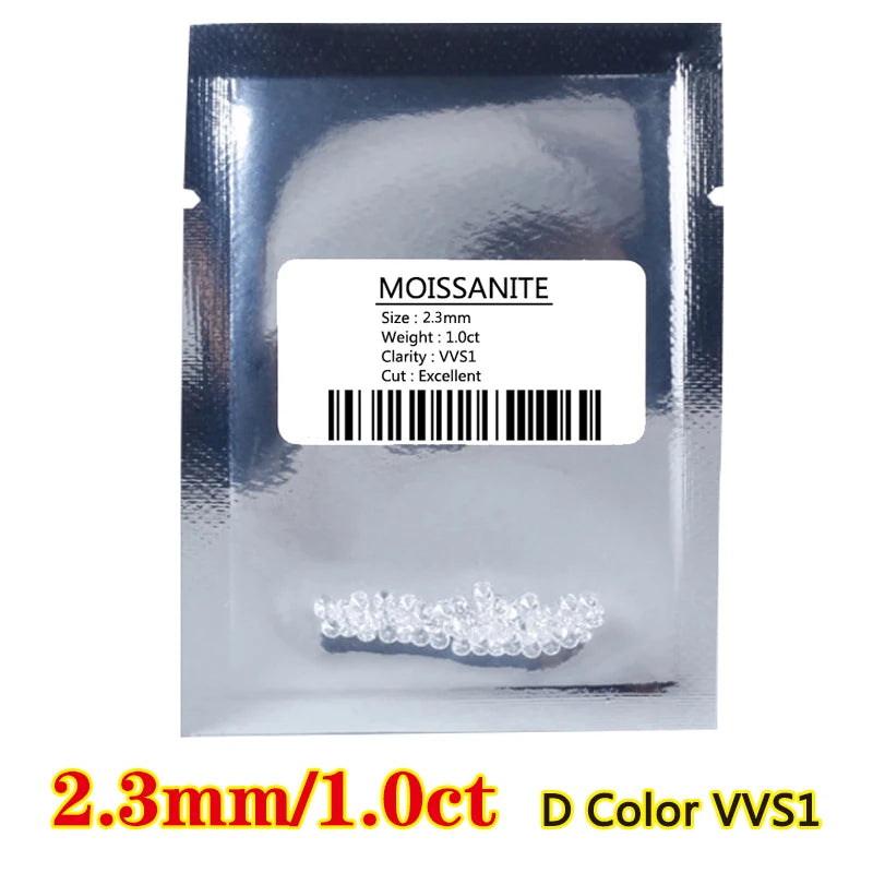 100% Real Moissanite Diamond Tester Pen — GRA Certified D VVS1 Belgium Cut Gemstones at Factory Price