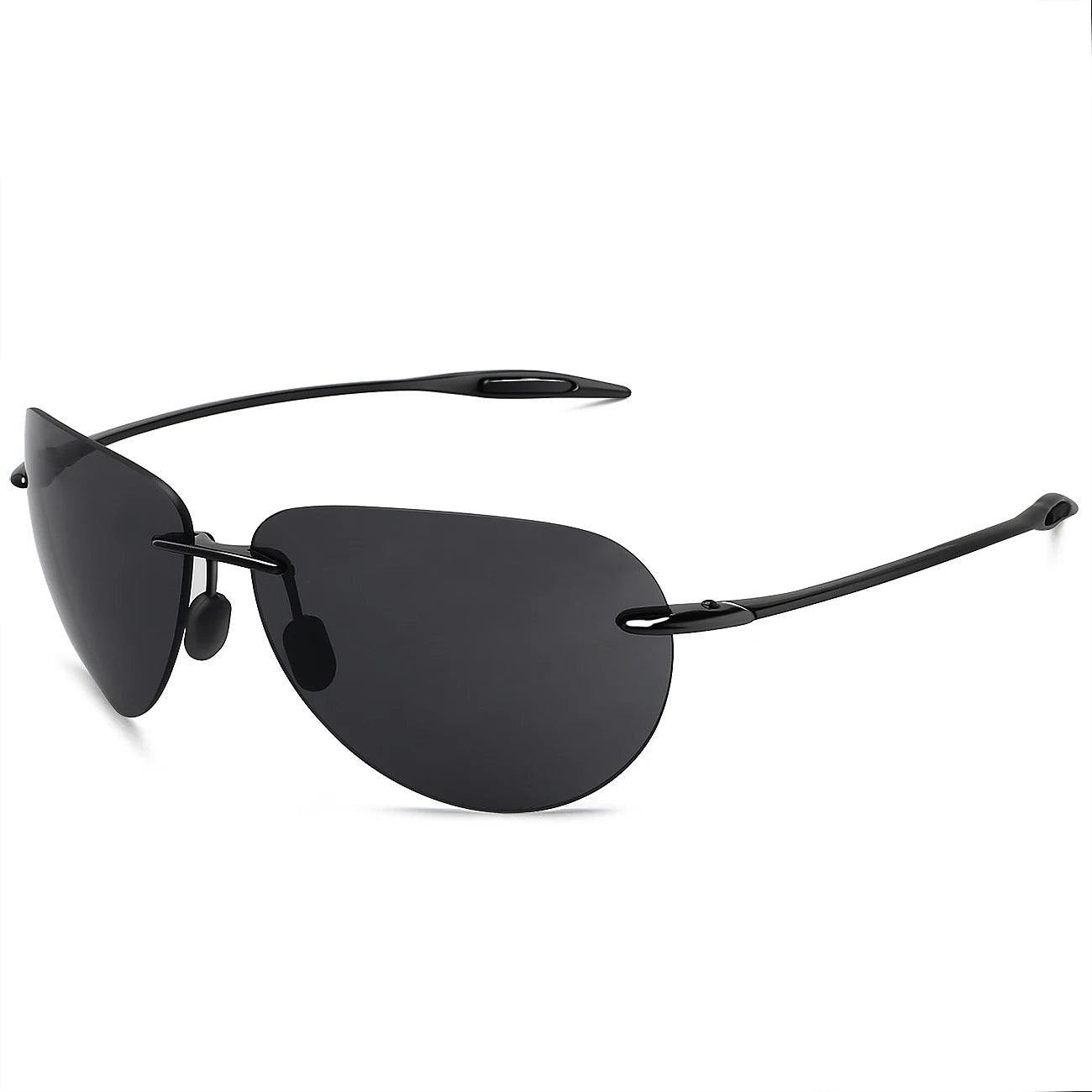 JULI Sports Sunglasses – TR90 Rimless Frame for Men & Women, Ideal for Running, Fishing, Golf, Surfing, and Driving, Model MJ8008
