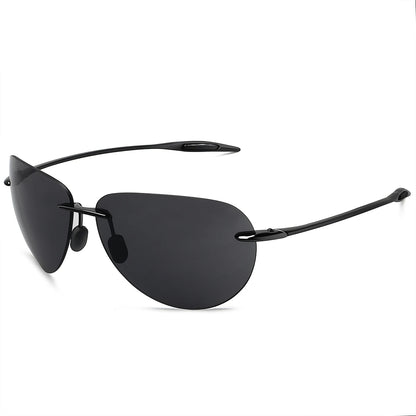 JULI Sports Sunglasses – TR90 Rimless Frame for Men & Women, Ideal for Running, Fishing, Golf, Surfing, and Driving, Model MJ8008