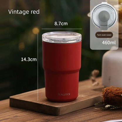 304 Stainless Steel Thermos Cup – Double-Layer Insulated Large Capacity Portable Travel Mug for Coffee & Water, Office Use