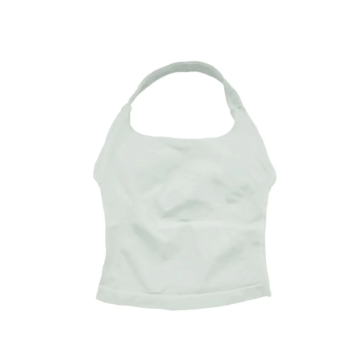 NCLAGEN Women’s Gym Halter Top - Longline Strappy Padded Tank for Yoga, Fitness, Running & Activewear Workouts