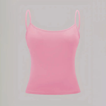 Women’s Slim Strap Tank Top – Breathable Summer Sleeveless Casual Top