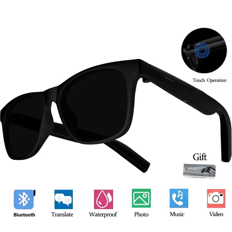 Lenovo AI Smart Glasses – 8K Camera Recording, Touch Control, Voice Assistant, Translation, Music & Wireless Bluetooth Smart Sunglasses