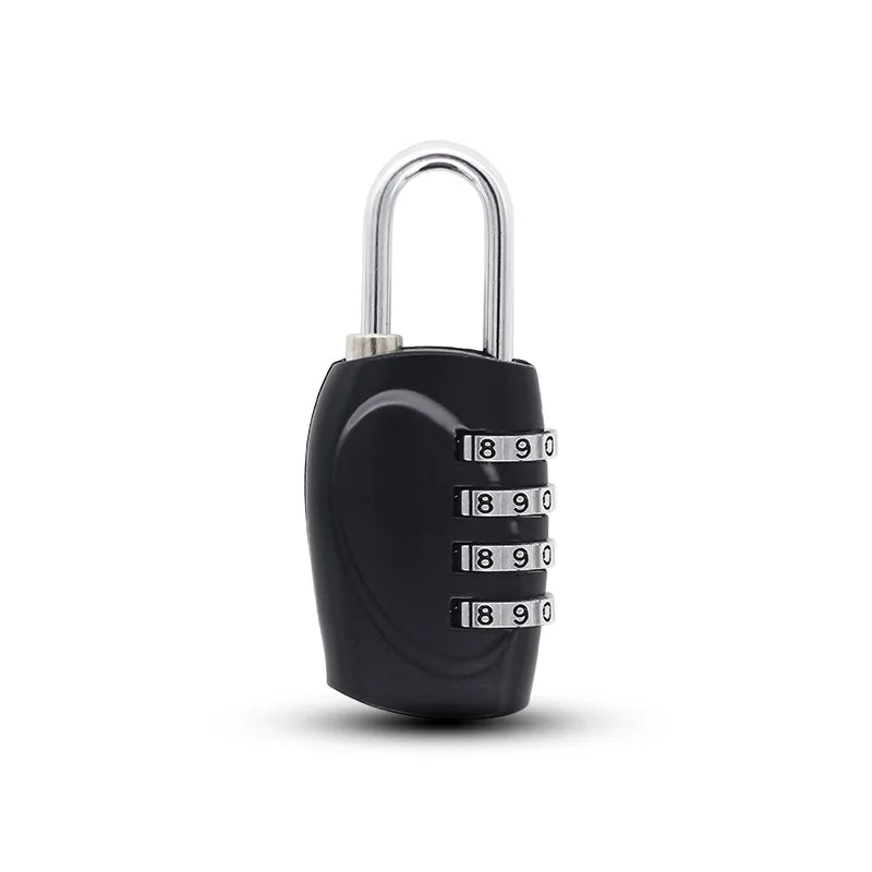 Popular 4-Digit Combination Padlock – 6-Color Anti-Theft Gym Locker & Luggage Safety Lock (Zinc Alloy)