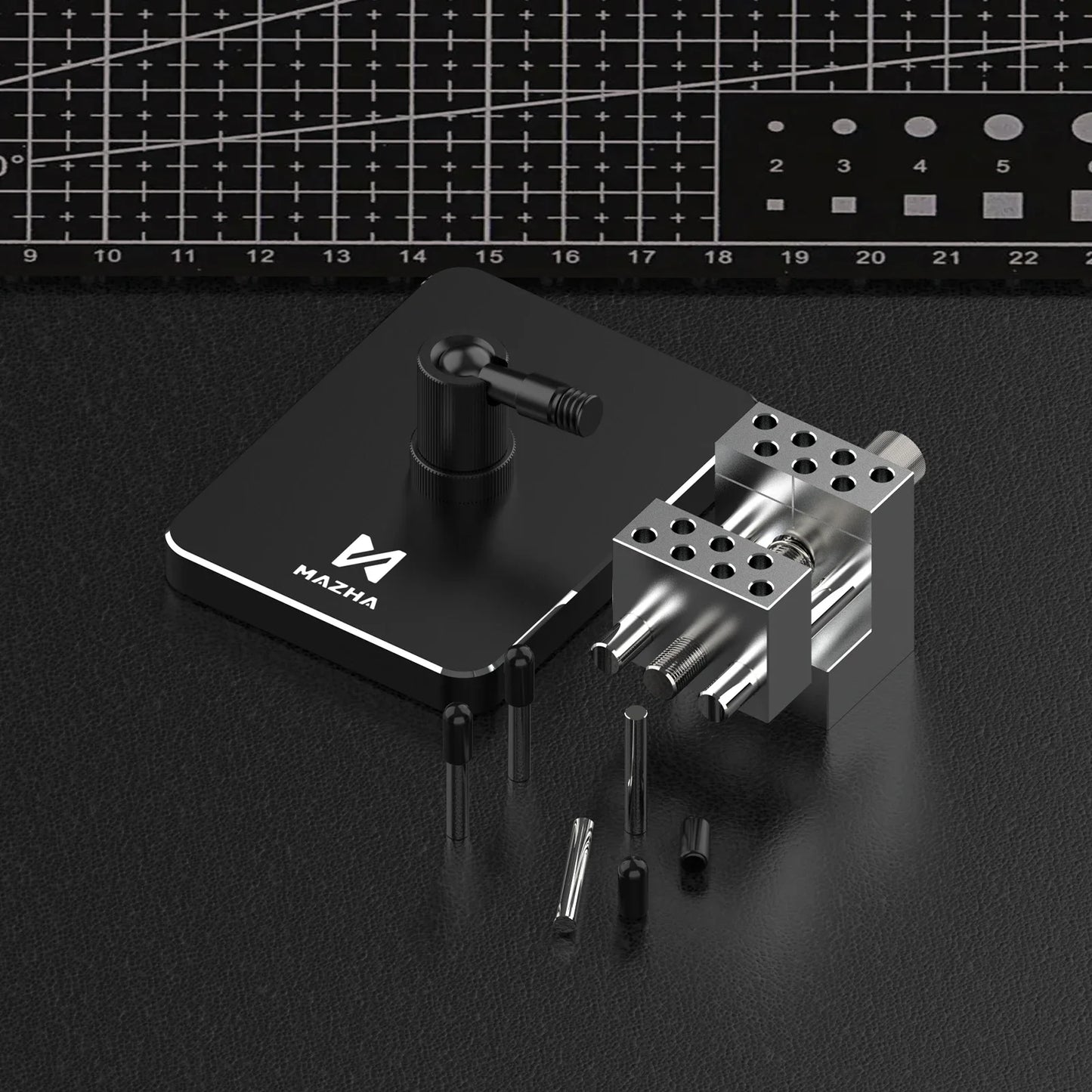 MAZHA T0010 Mini Table Vise - 2-in-1 Adjustable Precision Clamp for Modeling Hobby DIY Projects