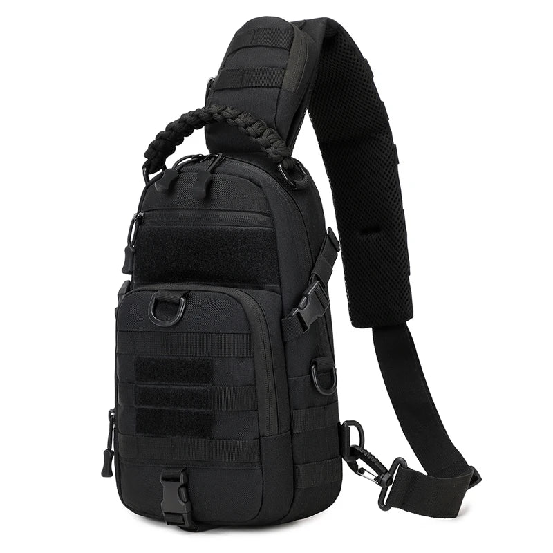 Men’s Tactical Camping Chest Bag – Outdoor MOLLE Sling Shoulder Pack for Hiking, Cycling, Fishing & Climbing