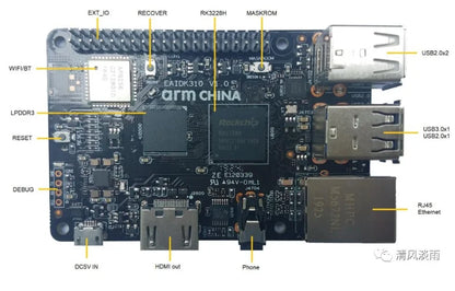 XU-EAIDK310 AI Development Board - RK3228H Tengine Zhouyi AI Platform with Android Support