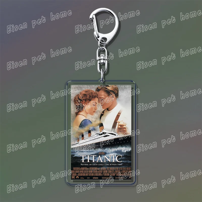 Classic Movie Keychains – Jaws, Fight Club, Avatar Pendant Key Rings for Bags & Fan Gifts