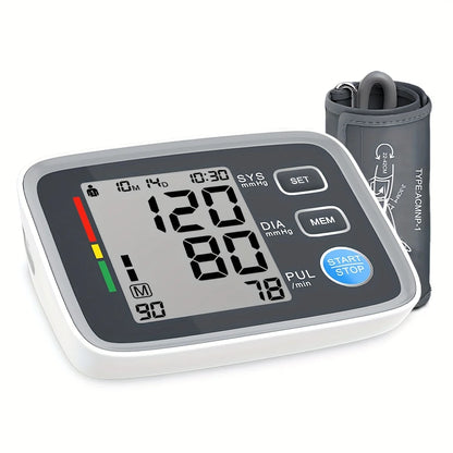 Adjustable Cuff Automatic Upper Arm Blood Pressure Monitor – Household Digital Electronic Sphygmomanometer