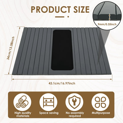 Wooden Sofa Arm Tray – Folding Design, Sturdy & Convenient Tray for Storage and Home Use