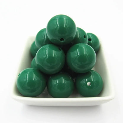 Acrylic Chunky Round Beads - 6mm to 20mm Solid Bubblegum Beads for DIY Handmade Jewelry & Craft Making
