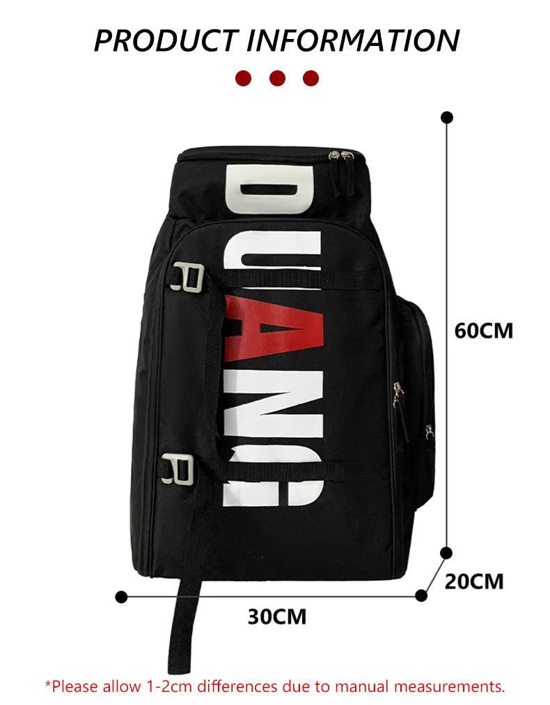 Sport Gym Bag for Men – Large Waterproof Fitness & Travel Backpack, Shoulder/Crossbody Skate Pack with Dry/Wet Compartments