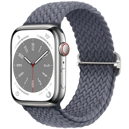 Braided Solo Loop Apple Watch Band – Stretch Nylon Bracelet Strap for Series SE, 6–11 & Ultra 2 (40mm–49mm) Adjustable Correa