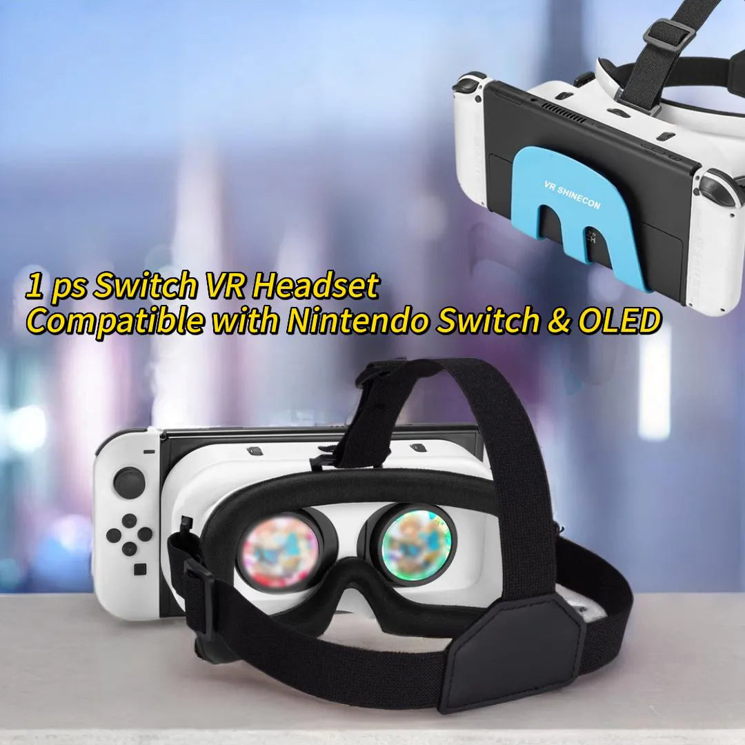 Upgraded Switch VR Headset - Compatible with Nintendo Switch & OLED, Adjustable HD Lenses, 3D Goggles Kit for Enhanced Gaming Experience