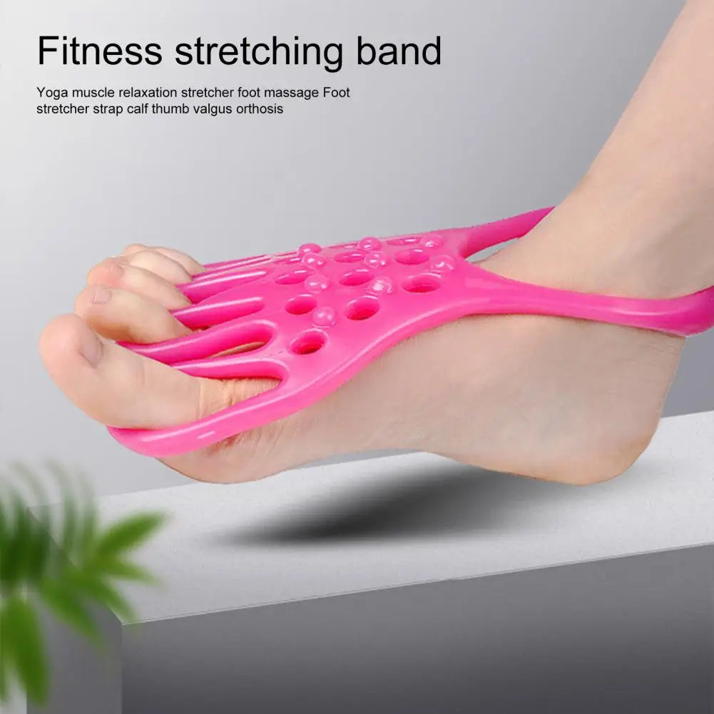 Toe Valgus Corrector Belt | Elasticity Pulling Force for Toe Exercise | Muscle Reflexology Foot Stretching Yoga Belt