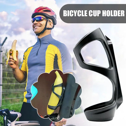 Bicycle Banana Cup Holder - MTB Road Bike Bottle Rack Cage Motorcycle Bottle Stand Black A5D3