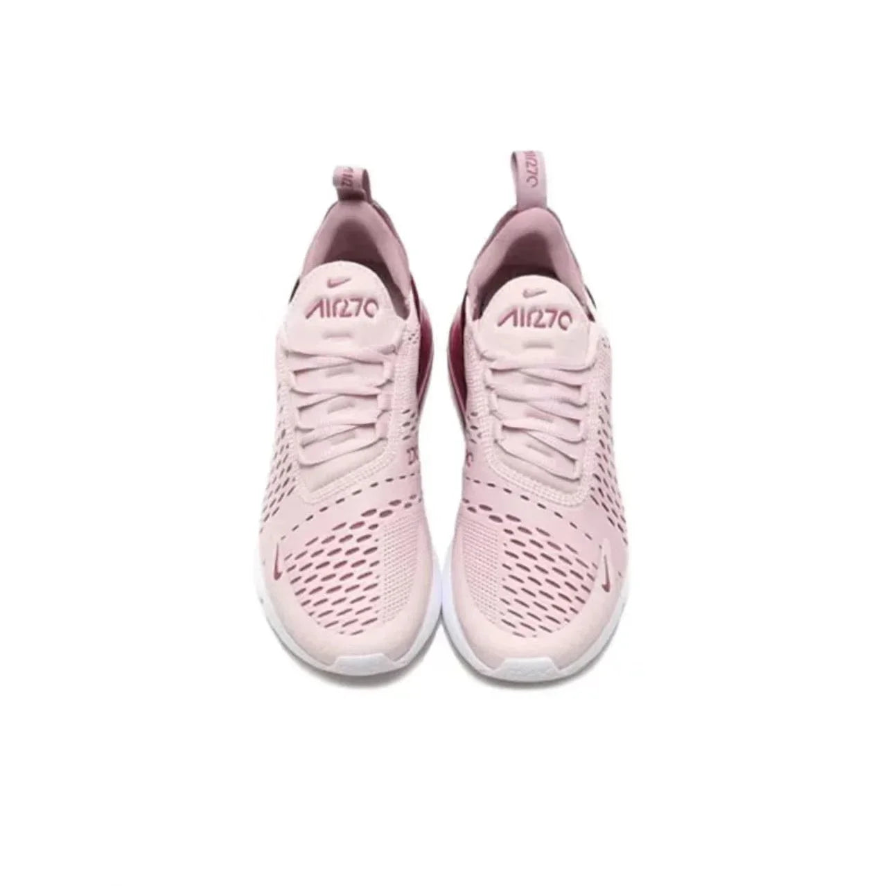 Nike Air Max 270 Running Shoes – Mesh, Shock Absorption, Non-Slip, Abrasion Resistant, Unisex Black & White Low Top