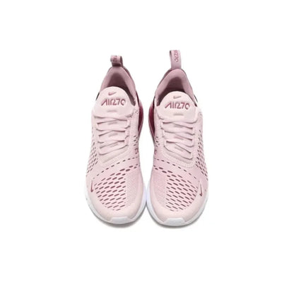 Nike Air Max 270 Running Shoes – Mesh, Shock Absorption, Non-Slip, Abrasion Resistant, Unisex Black & White Low Top