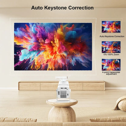 ThundeaL TD80W 4K Full HD Projector - Android WiFi 3D Home Theater, Portable Beam for Movies & Meetings (PK HY320)