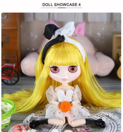 ICY DBS Blythe Doll 1/6 BJD – 30cm Joint Body Set with Random Eyes, Anime Girl Toy Gift