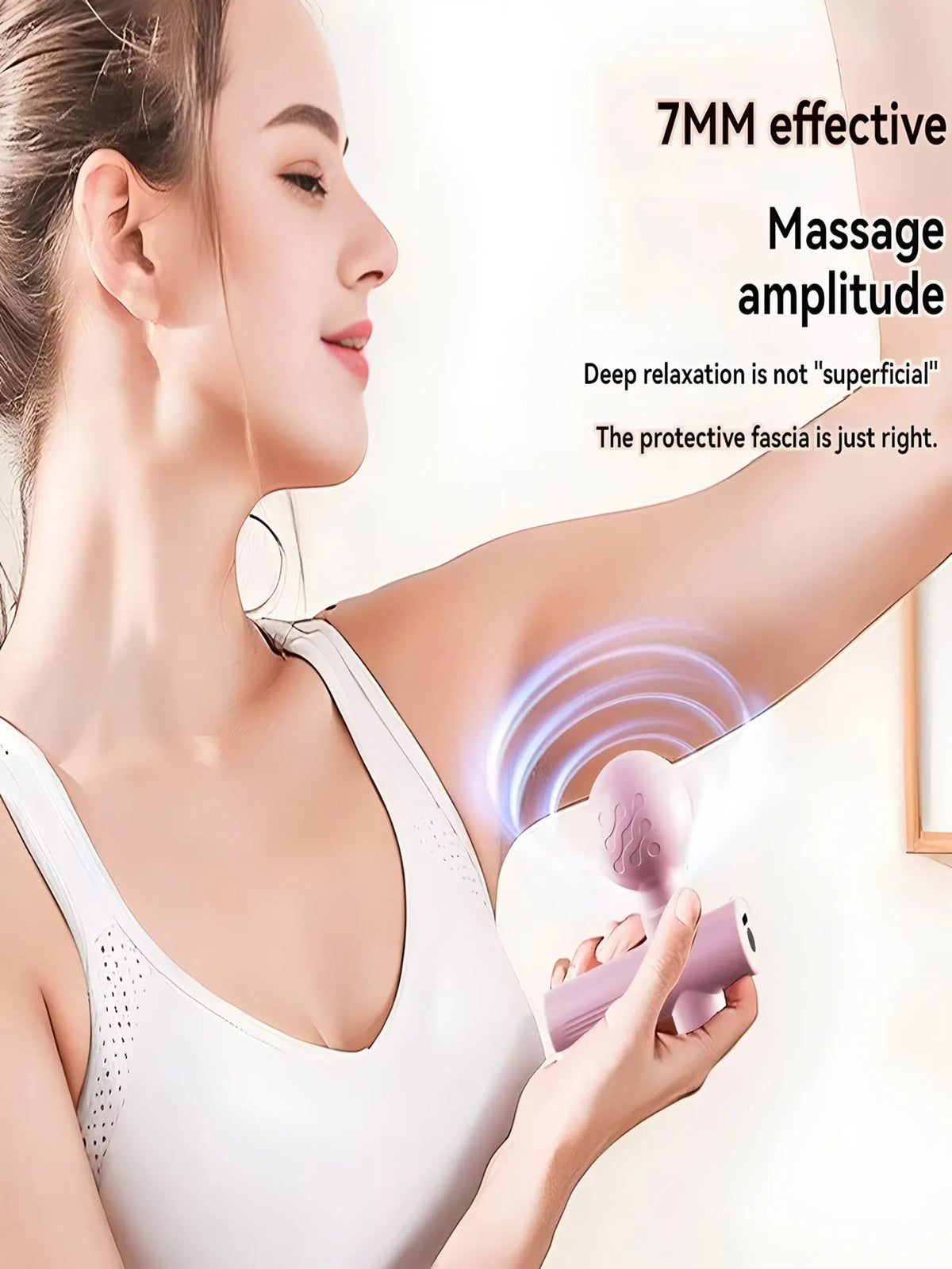 Mini Massage Gun - Portable Vibrating Fascia & Muscle Relaxation Device for Neck and Body Fitness Recovery