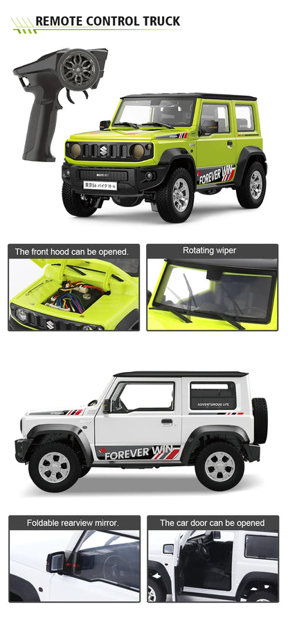 HG4-53 Pro Suzuki Jimny 1/16 Scale RC Car with Light, Sound & Smoke – 2.4G Remote Control Crawler