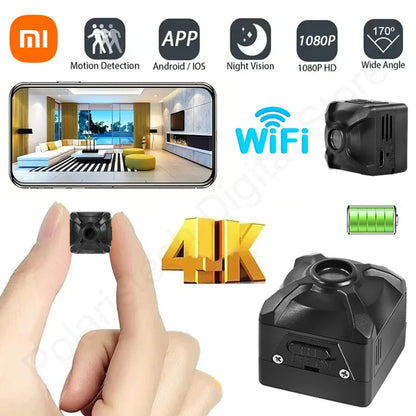 Xiaomi X5 Mini 1080P Wireless WiFi Camera – Portable IP/AP Remote Monitor with Motion Detection & Rechargeable Battery for Home
