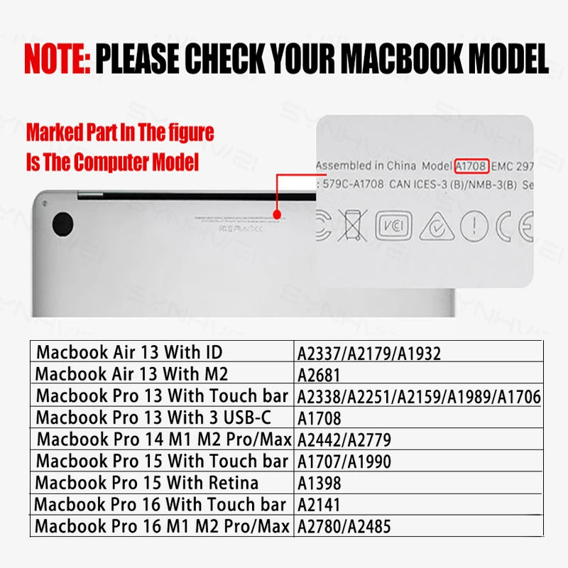 HD Clear Laptop Screen Protector — Soft Film for MacBook Pro & Air 13", 14", 15", 16" (M1 & M2, Pro & Max)