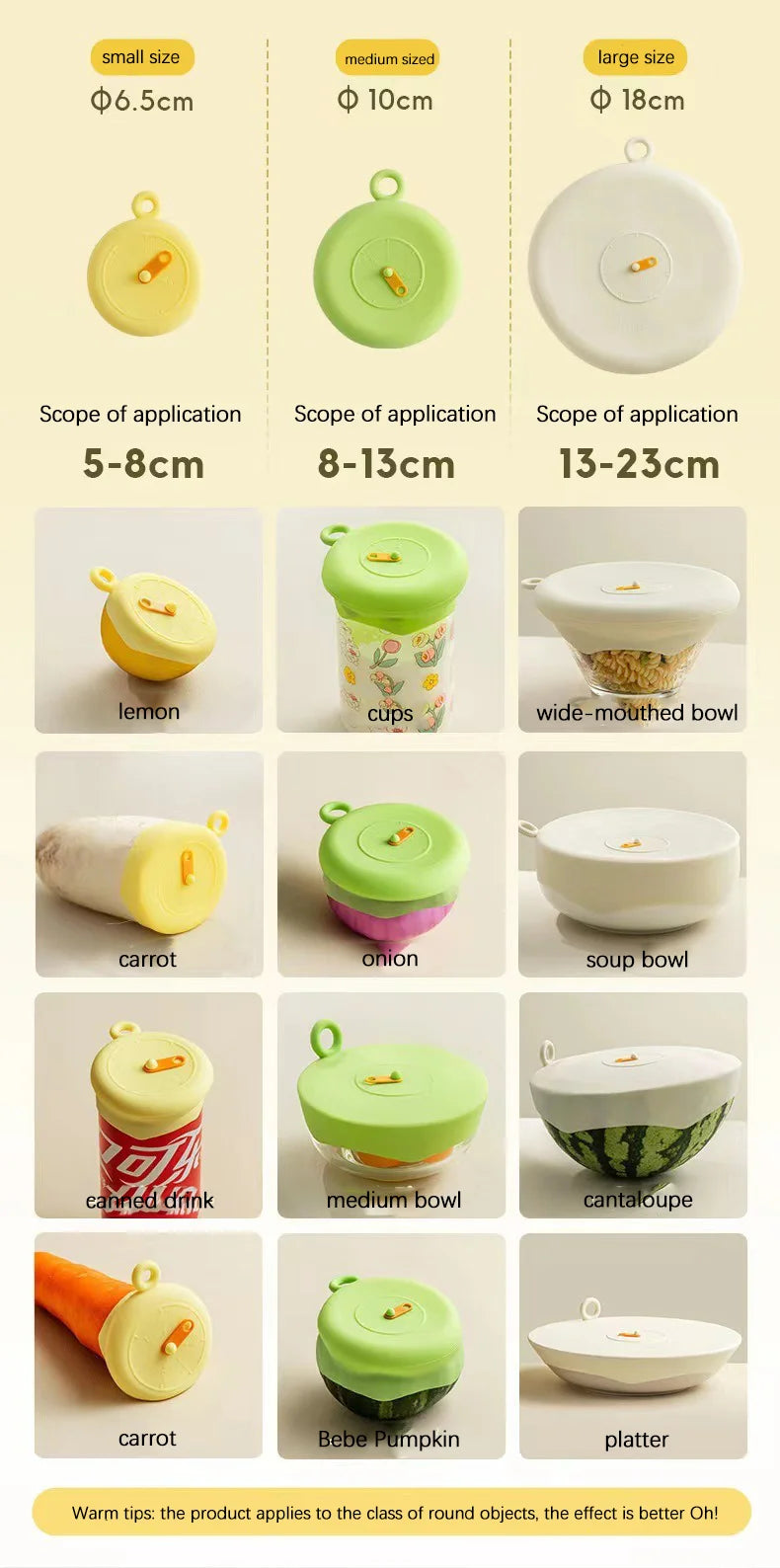 Reusable Silicone Stretch Lids – Self-Sealing Universal Covers for Bowls, Pots & Pans
